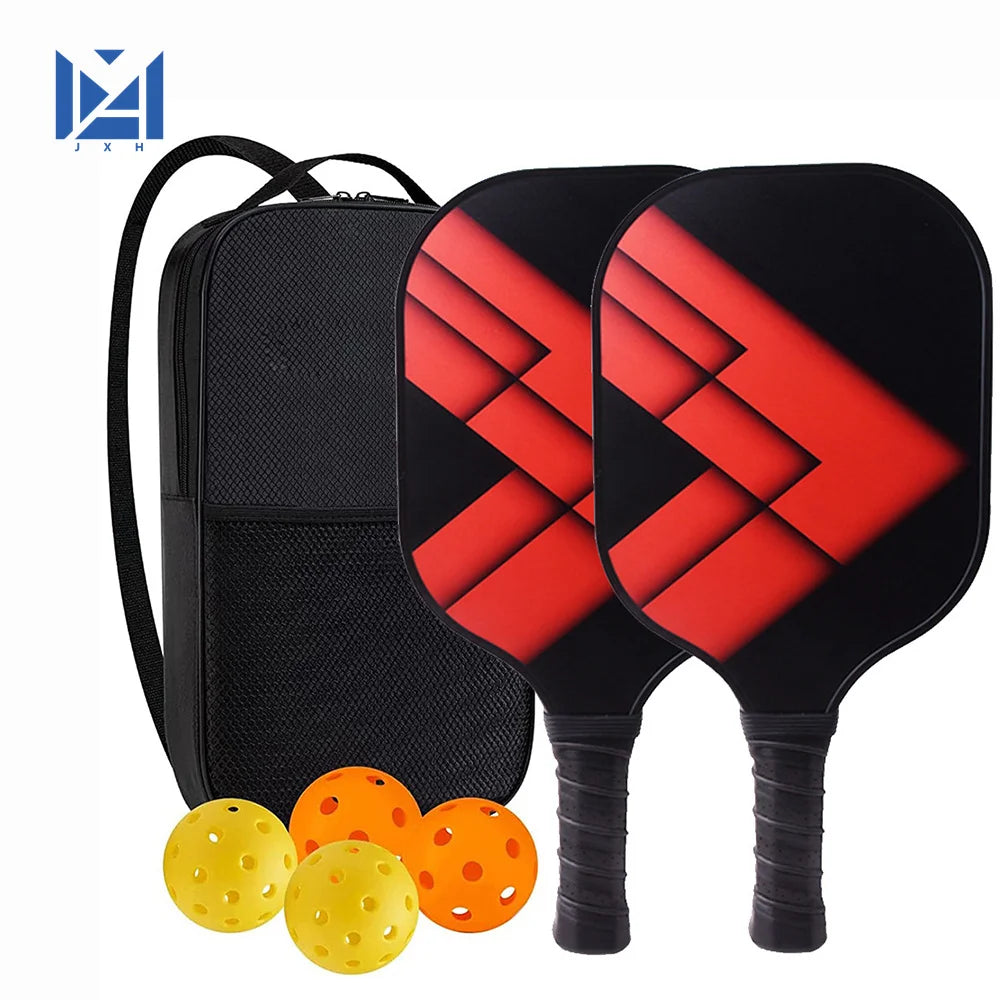 Pickleball Paddles USAPA Approved Set Rackets Honeycomb Core 4 Balls Portable Racquet Cover Carrying Bag Gift Kit Indoor Outdoor