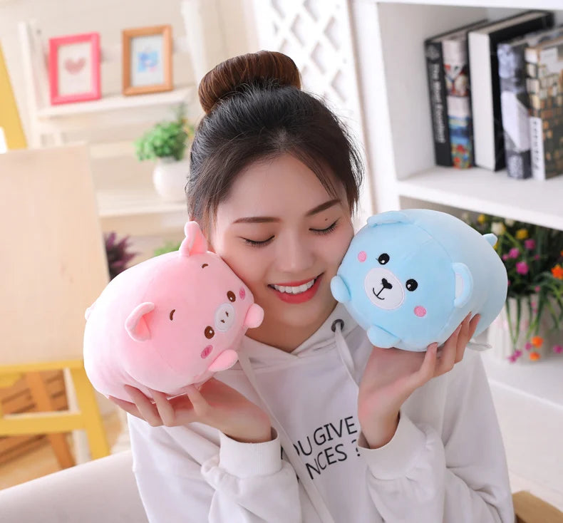 30CM Soft Animal Cartoon Pillow Cushion Cute Fat Dog Cat Totoro Penguin Pig Frog Plush Toy Stuffed Lovely kids Birthyday Gift