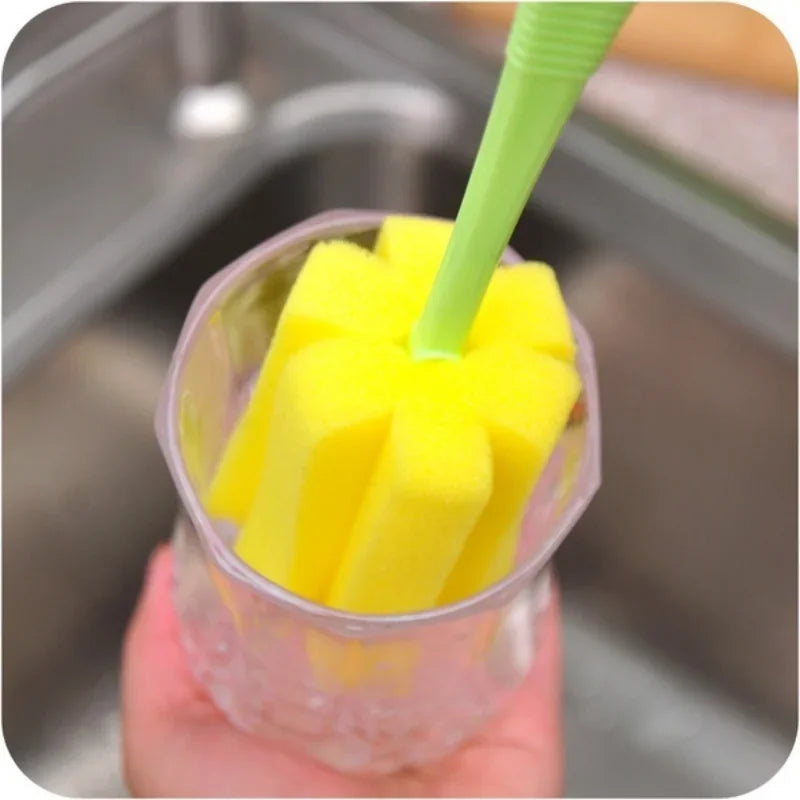 2Pcs Sponge Glass Bottle Cup Cleaner Kitchen Washing Cleaning Tools Hot Sale