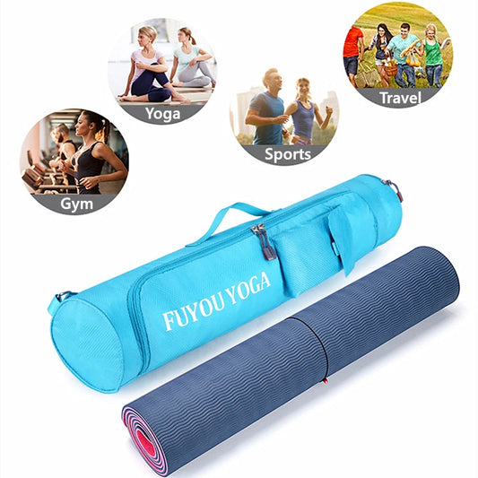 Fashion Yoga Mat Carry Bag Waterproof Yoga Sport Bags Gym Fitness Pilates Bag Shoulder Strap Carrier Backpack