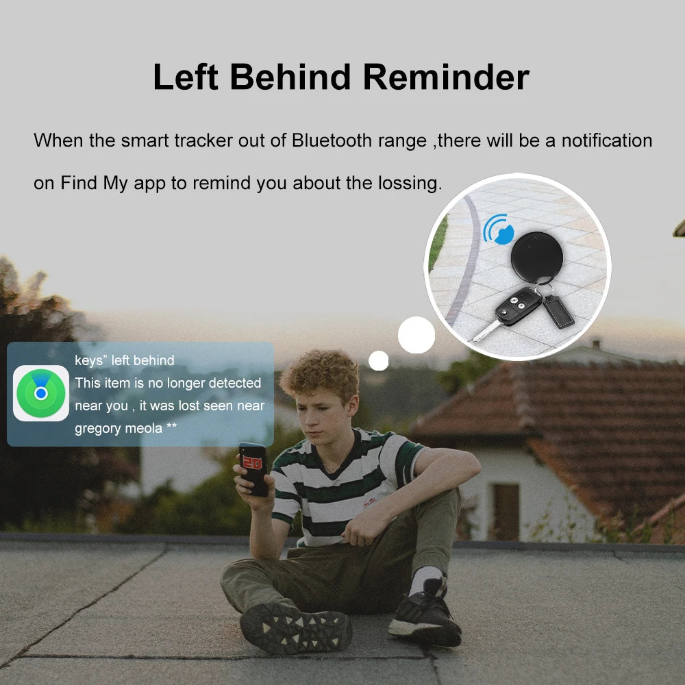 Bluetooth Tracker for Apple Find My app Far Away Smart Tracking Alternative to Apple Air Tag to locate Small Things Keys Finder