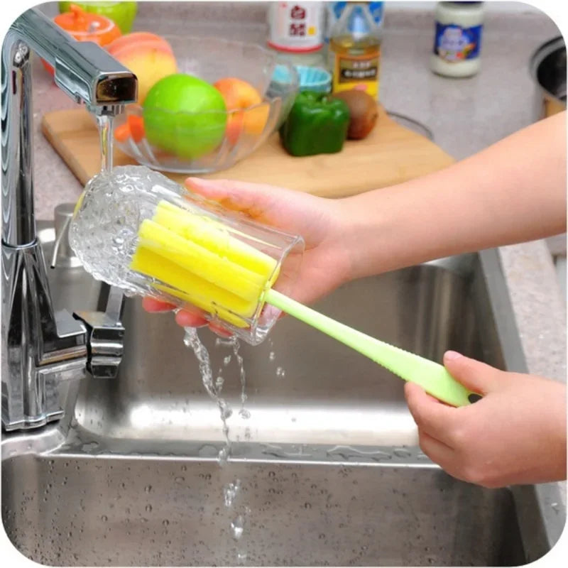 2Pcs Sponge Glass Bottle Cup Cleaner Kitchen Washing Cleaning Tools Hot Sale