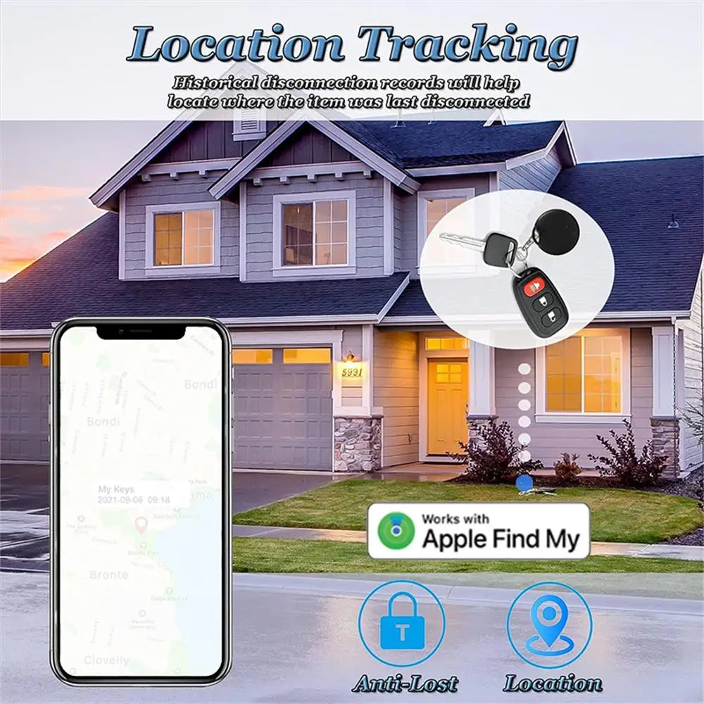 For Apple Find My APP Mini Tracking GPS Smart Air Tag Key Children Pet Car Lost Tracker Bluetooth Smart Tag Work With IOS System