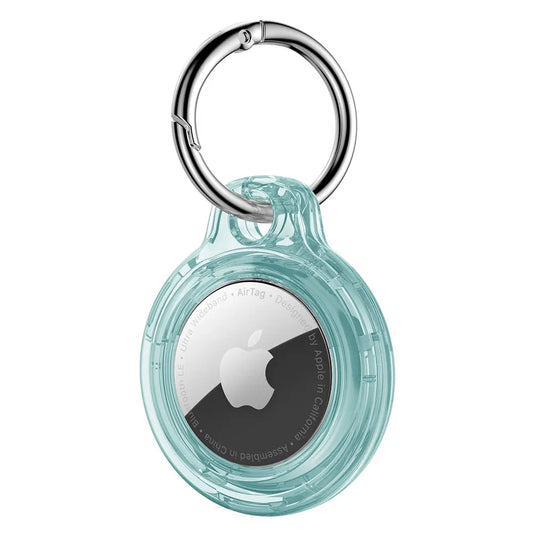 Transparent Hard Shell Keychain for Apple Airtags Case Protective Cover Tracker Accessories Anti-scratch Air Tag Key Ring Holder